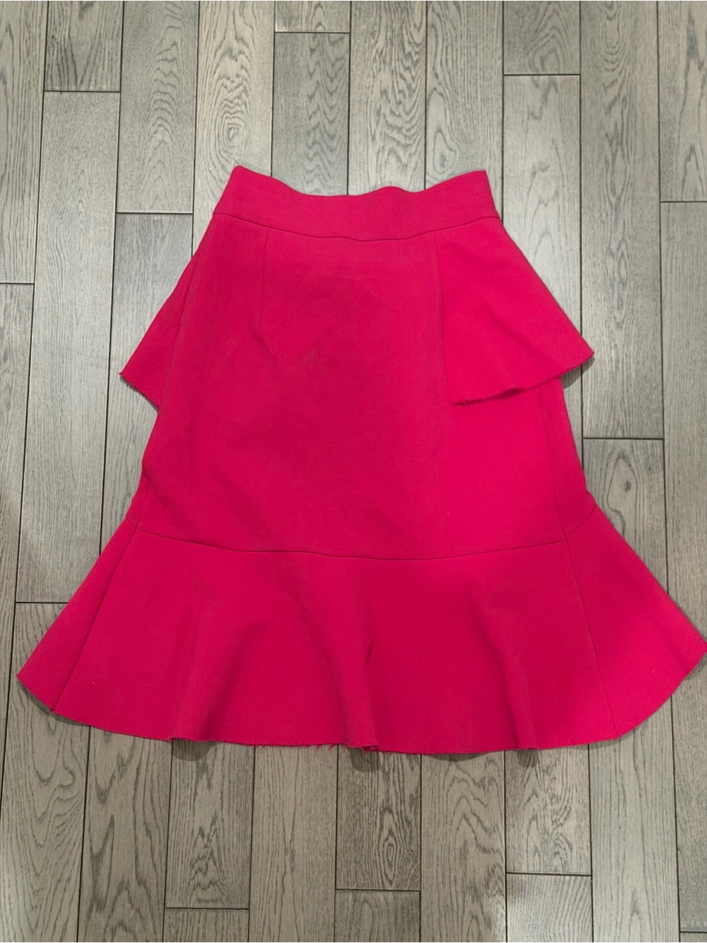 Zara Pink High-Low Ruffle Skirt - Picture 3 of 3